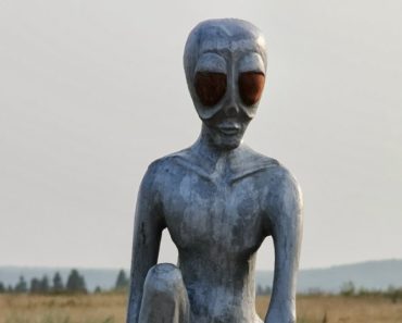 Памятник инопланетянину в Молёбской аномальной зоне